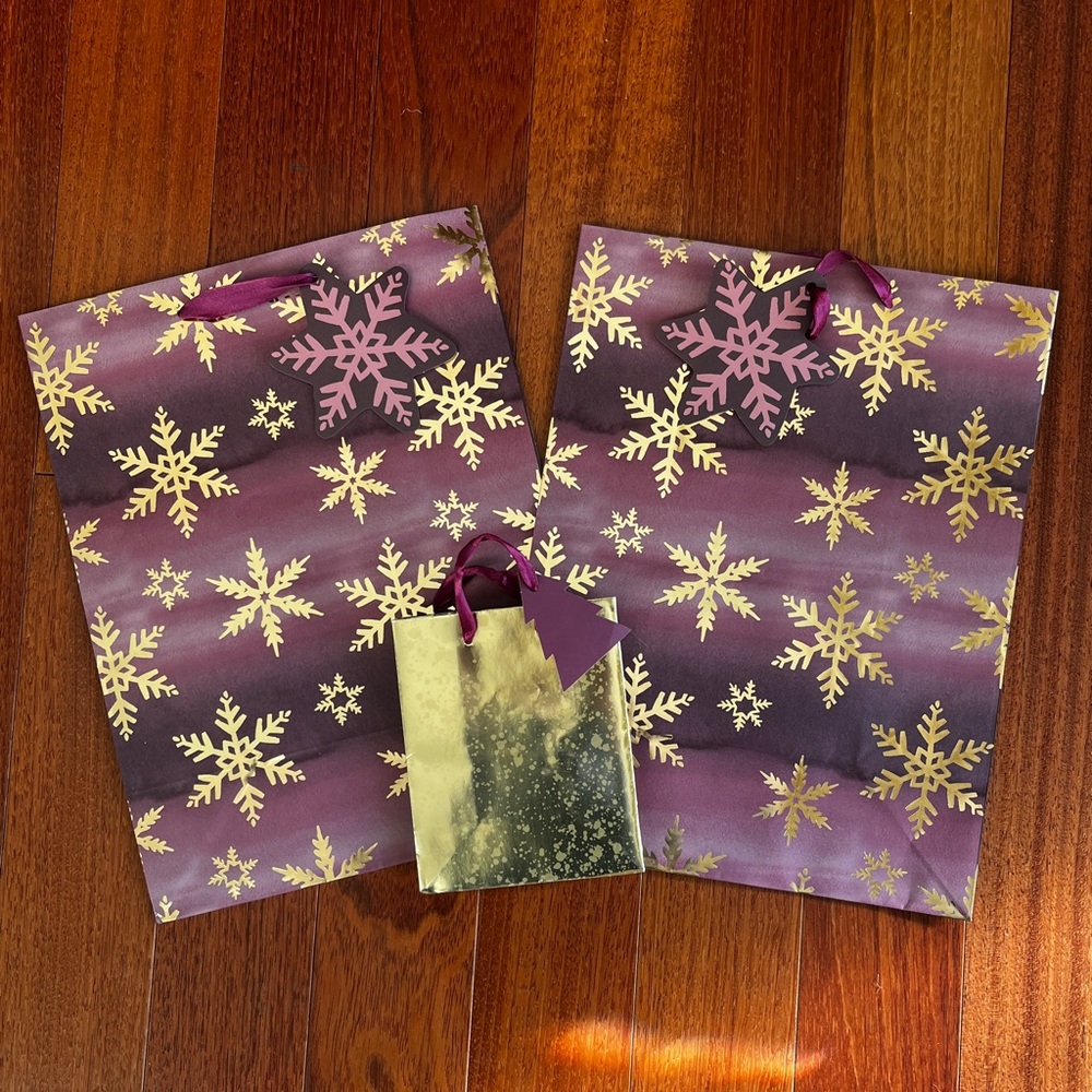 Design Focus Holiday Christmas Gift Bags